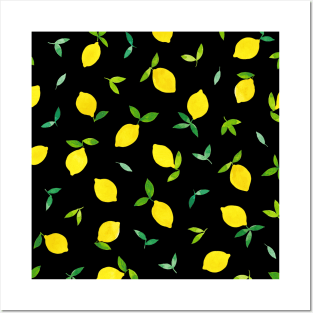 Watercolor Lemons Posters and Art